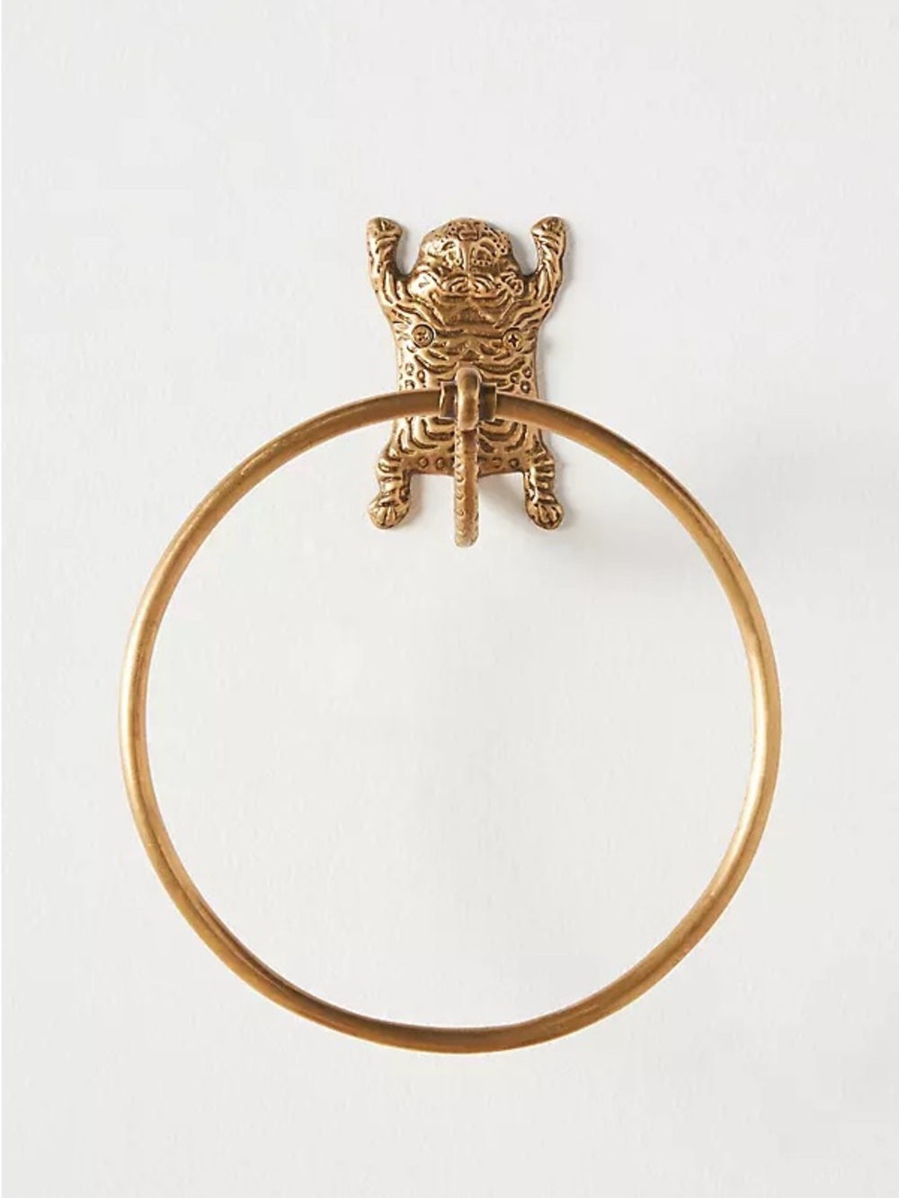 Anthropologie Tibetan Bath Ring New Goldtone